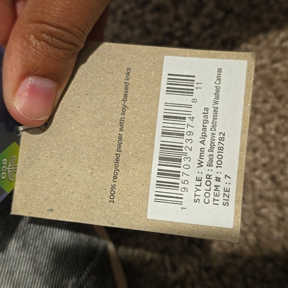 Toms Black Repreve Distressed Washed Canvas shoes - Picture 7 of 9